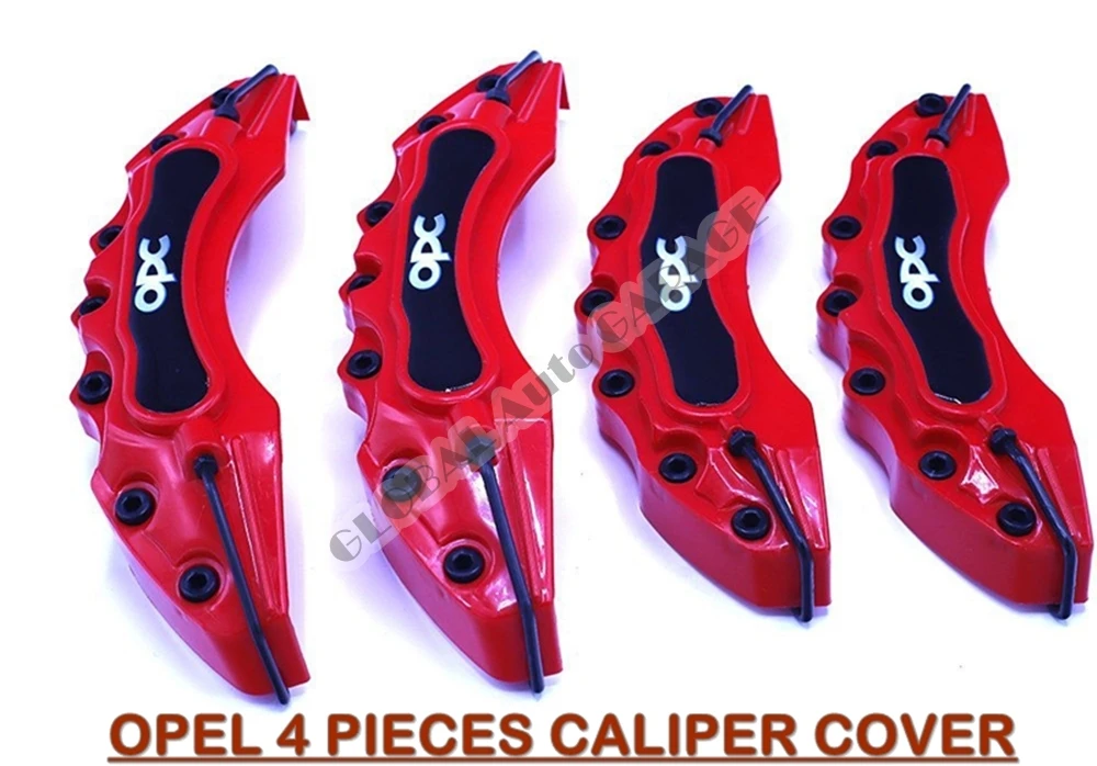 

For OPEL Brake Caliper cover with OPC logo Auto Universal Spoilers Car Antenna Steering Wheel 1 Set Accessories Mud Flaps