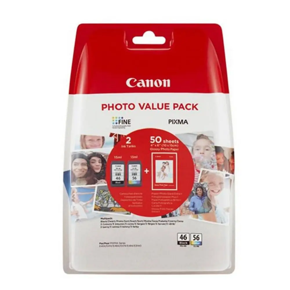 Canon Pixma цветовой картридж 50 шт. фото бумага комплект E404 E464 E414 E474 E484 совместим