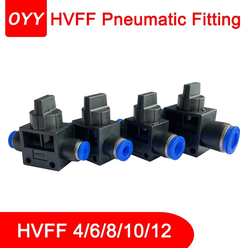 

30Pcs Pneumatic Fitting Pressure Regulator Pipe Throttle Valve Compressor Accessories HVFF4 HVFF6 HVFF8 HVFF10 HVFF12