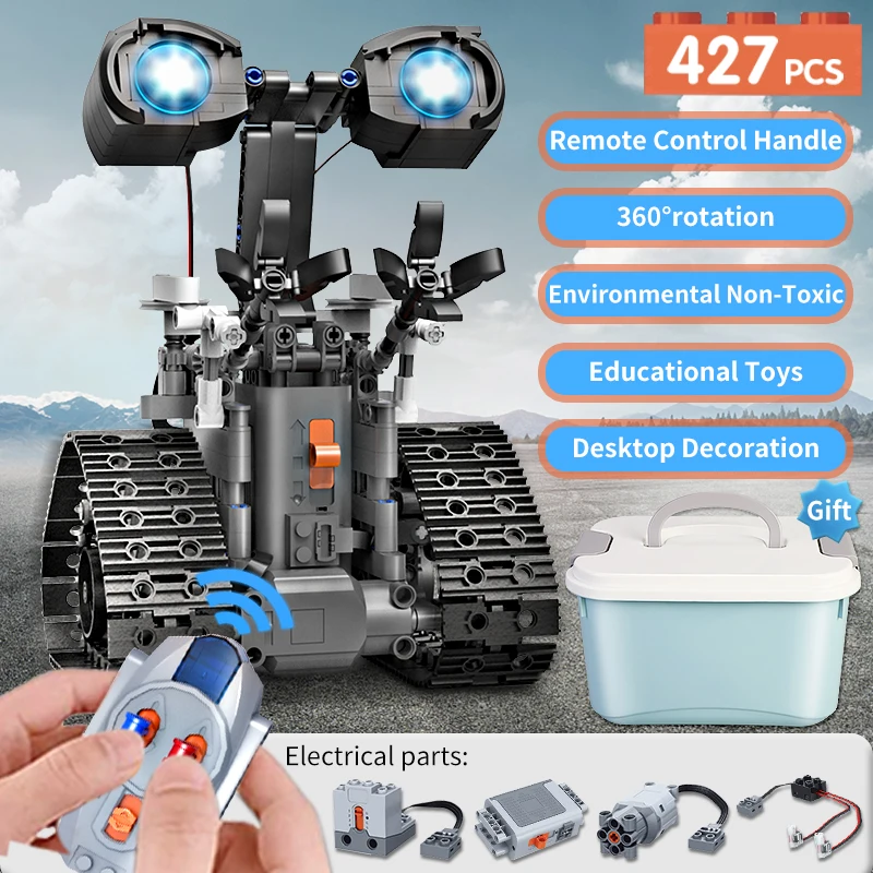 427 шт. Детский конструктор с пультом ДУ|Блочные конструкторы| |