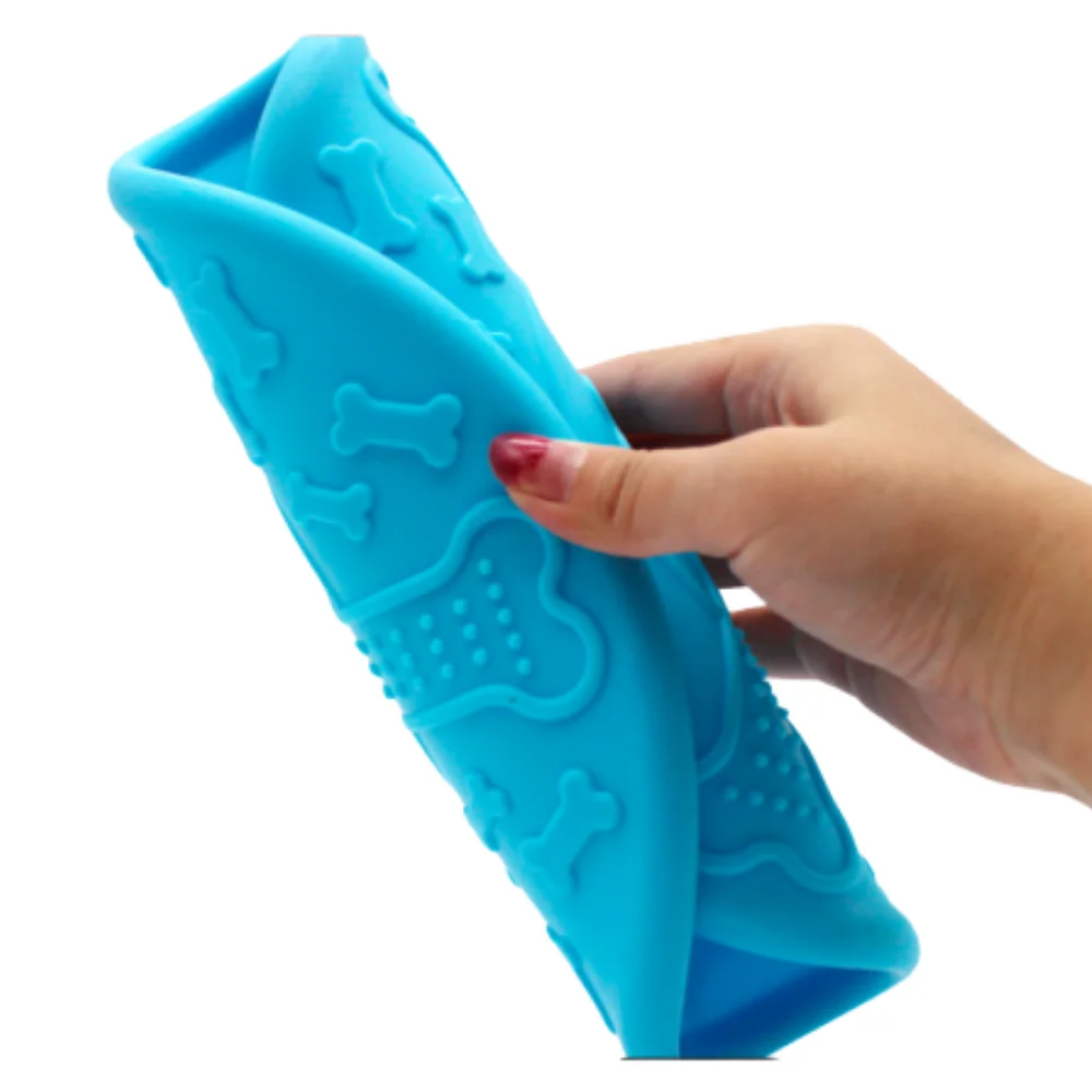 Летающая тарелка фрисби для собак и щенков из мягкой резины не повреждающая