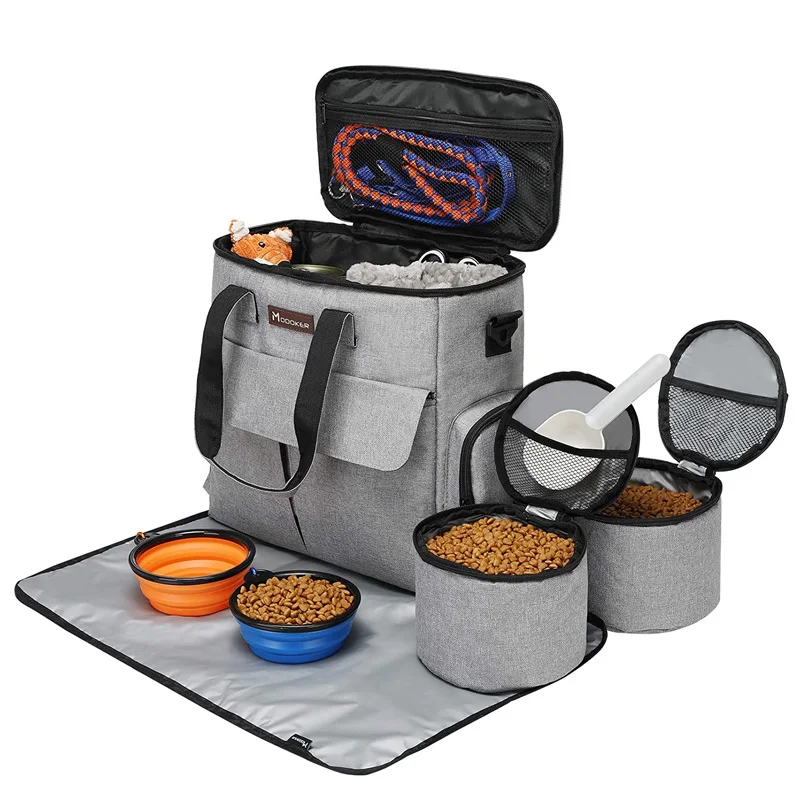 

MODOKER Pet Bag Out Portable One-Shoulder Pet Bag Handbag Foldable New Dog Dag Cat Bag Multiple Pockets Black