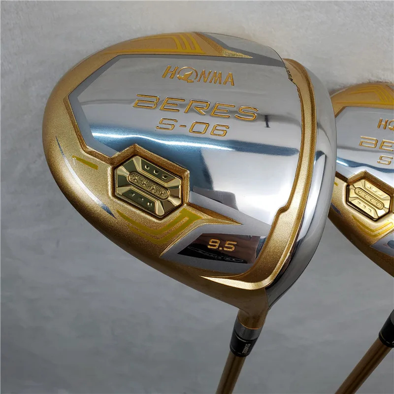 Golf Clubs HONMA S-06 4Star Golf 9.5/10.5 Driver 3 5 wood Loft Club Graphite Golf Shaft with Headcover