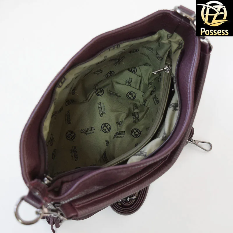 Женская сумка натуральная кожа с лазерной обработкой M63 POSSESS BRAND |