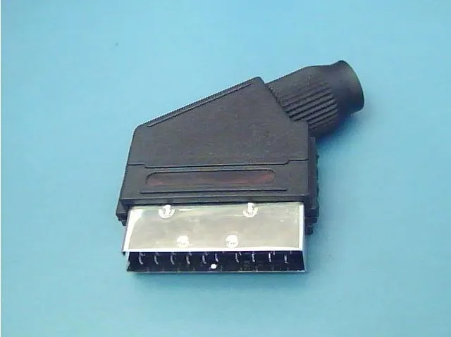 10 шт. разъем Scart 21 штырь никелированный штекер SCART
