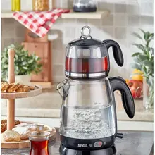 Turkish Tea Sinbo STM-5829 Tea Set Tea YapÄ±cÄ± Tea Brewing Kettle electric tea coffee Thermo Pot tools kitchen gadgets