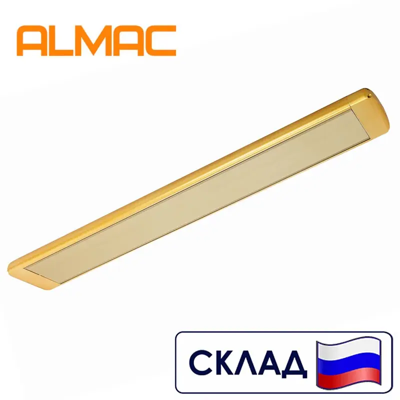 Инфракрасный обогреватель Алмак ИК 11 потолочный золото (1000 Вт на 10/20