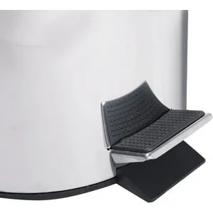 Ведро-контейнер для мусора (урна) с педалью Лайма Classic 5л зеркальное нержавеющая