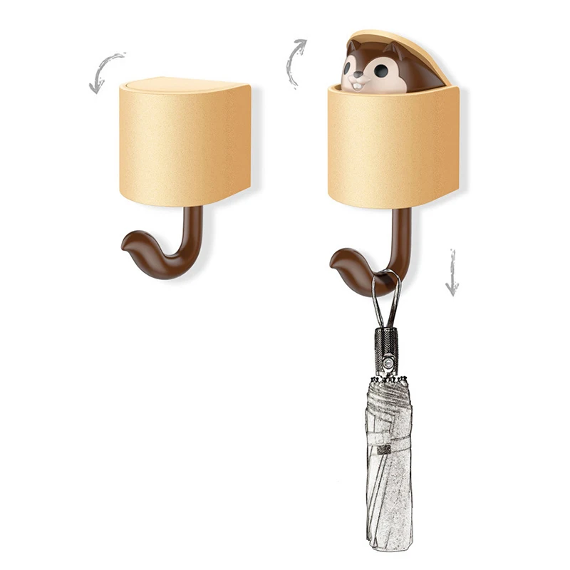 Креативная дверная вешалка в виде животного крючки для ключей зонтиков