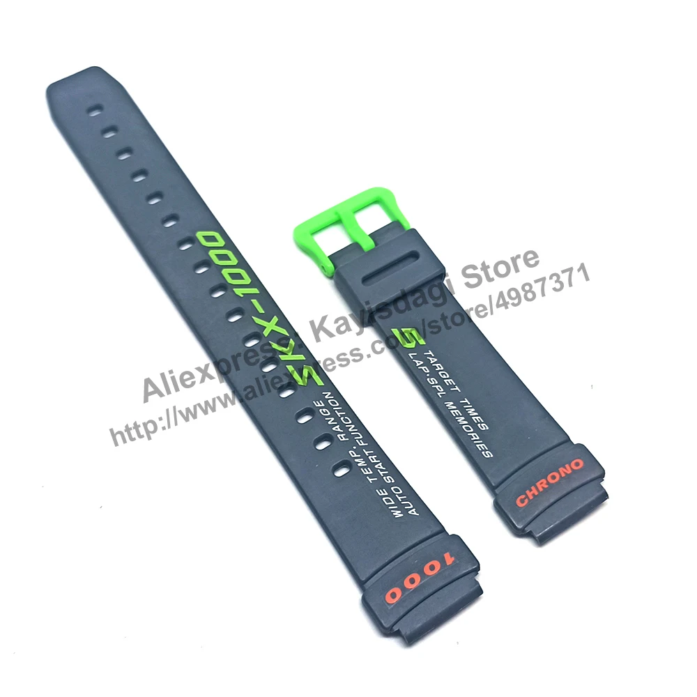 

Original Casio SKX-1000 - Watch Band Strap 18mm Gray Rubber NOS
