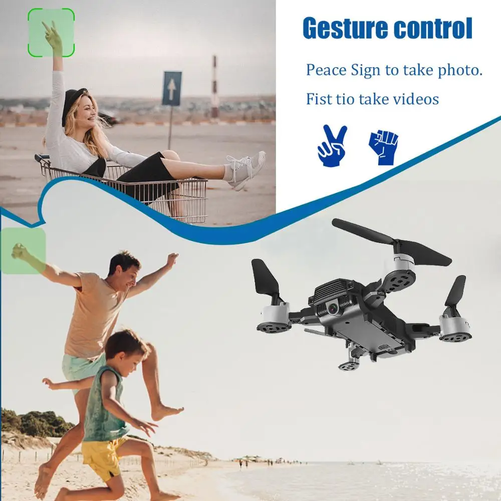 Дрон с длинным временем полета и широкоугольной камерой 4K Wi-Fi Fpv Квадрокоптер