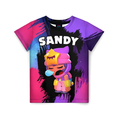 Детская футболка 3D BRAWL STARS SANDY (Space)|Тройники| |