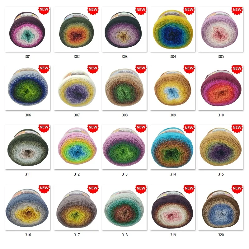 Пряжа для выпечки цветов Yarnart новые цвета 1000 г метров |