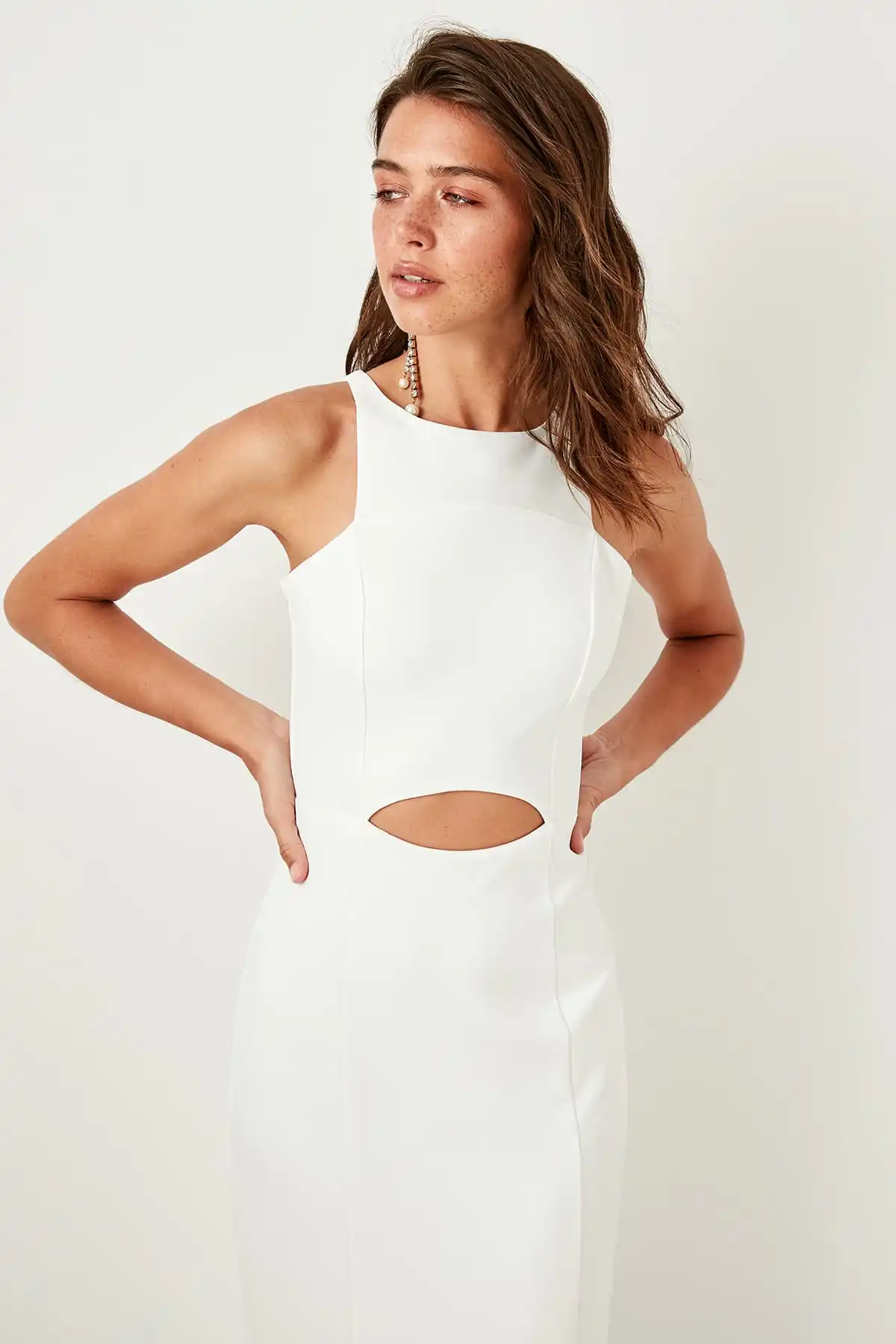 Платье с заниженной талией TPRSS19FZ0251 | Женская одежда