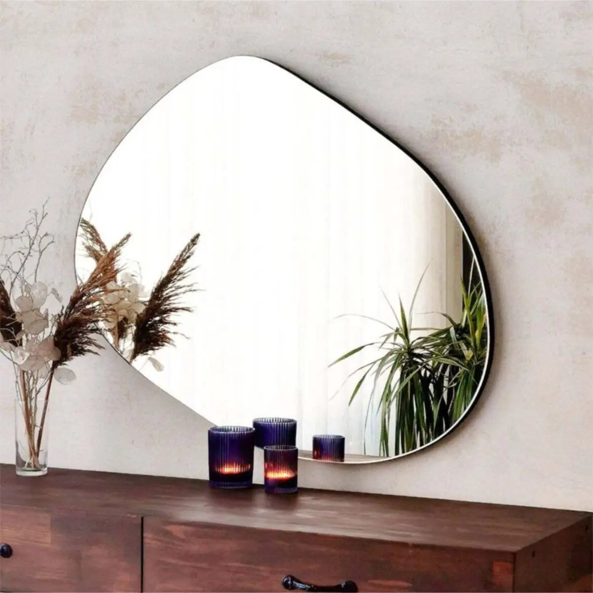 Эстетические декоративные настенные зеркала 75*55 см домашний декор гостиная