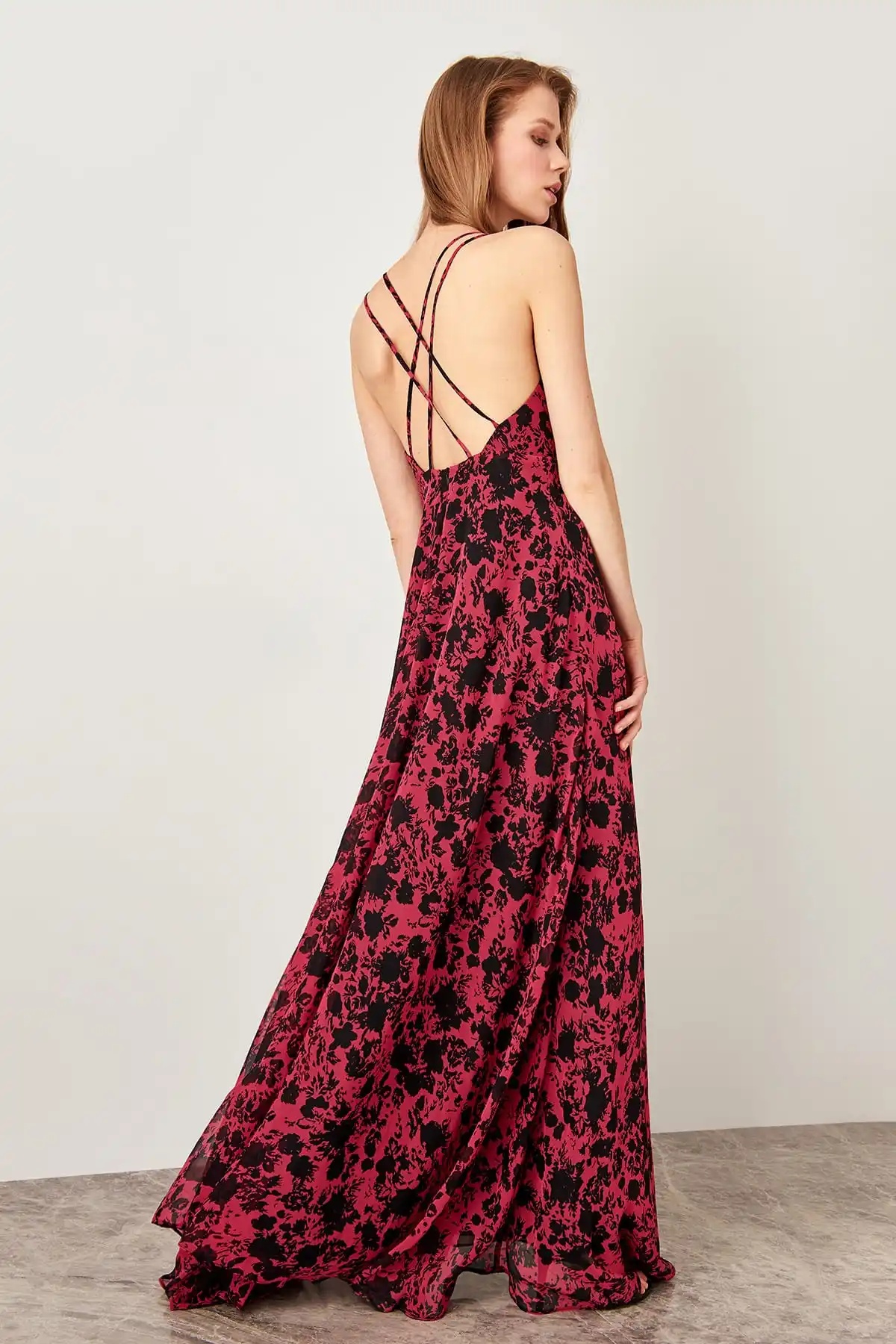 Trendyol вечернее платье с бретельками TPRSS19UT0057 | Свадьбы и торжества