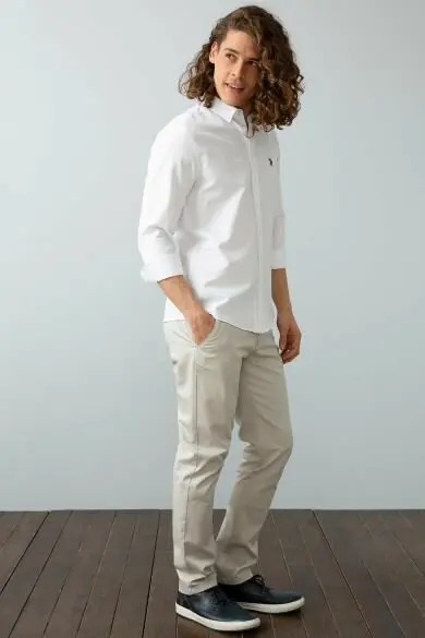 U.S. POLO ASSN. Men's Woven Gomlek
