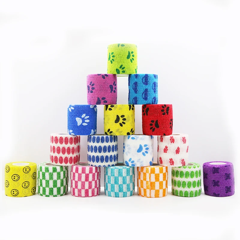 12 шт./лот одноразовая самоклеящаяся эластичная повязка для ручки с трубкой