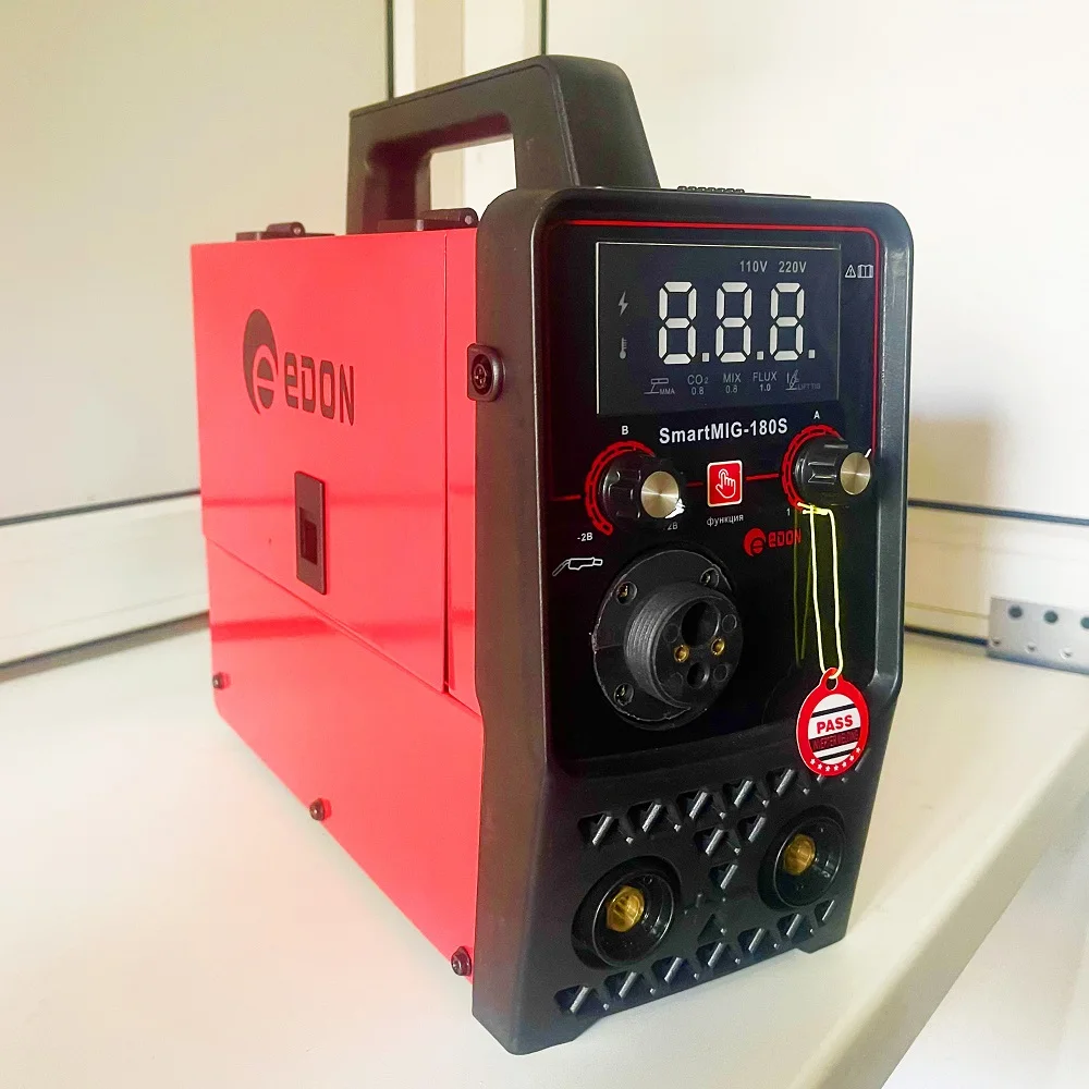 Сварочный полуавтомат edon smart 180 4 в 1 MIG MAG MMA Без газа с газом Ручная | Инструменты