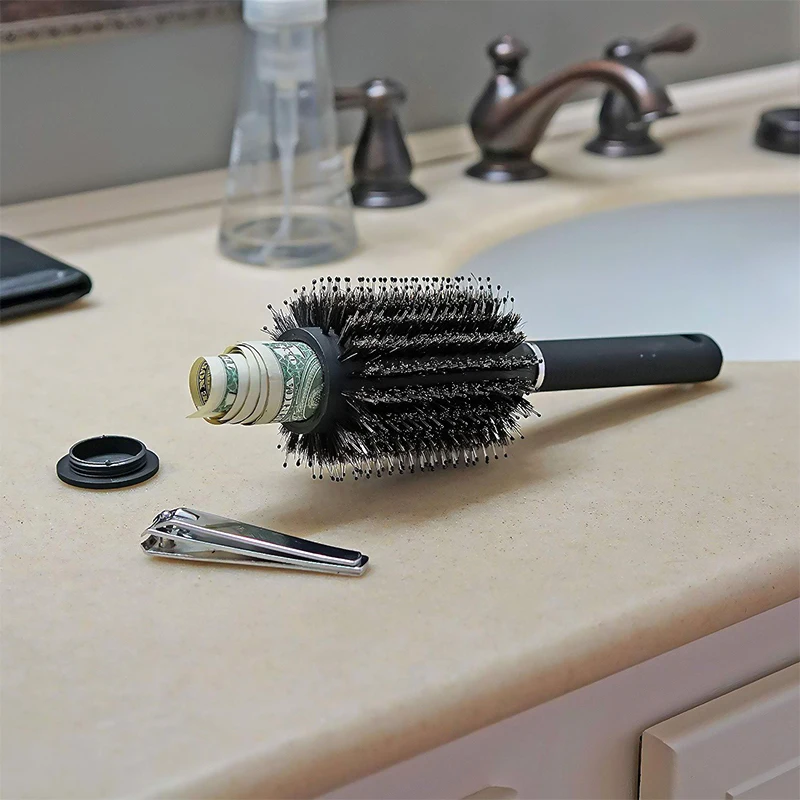 Hair Brush Comb Diversion Stash Safe Hidden Compartment Functions as an Authentic Perfect for Travel or At Home | Безопасность и