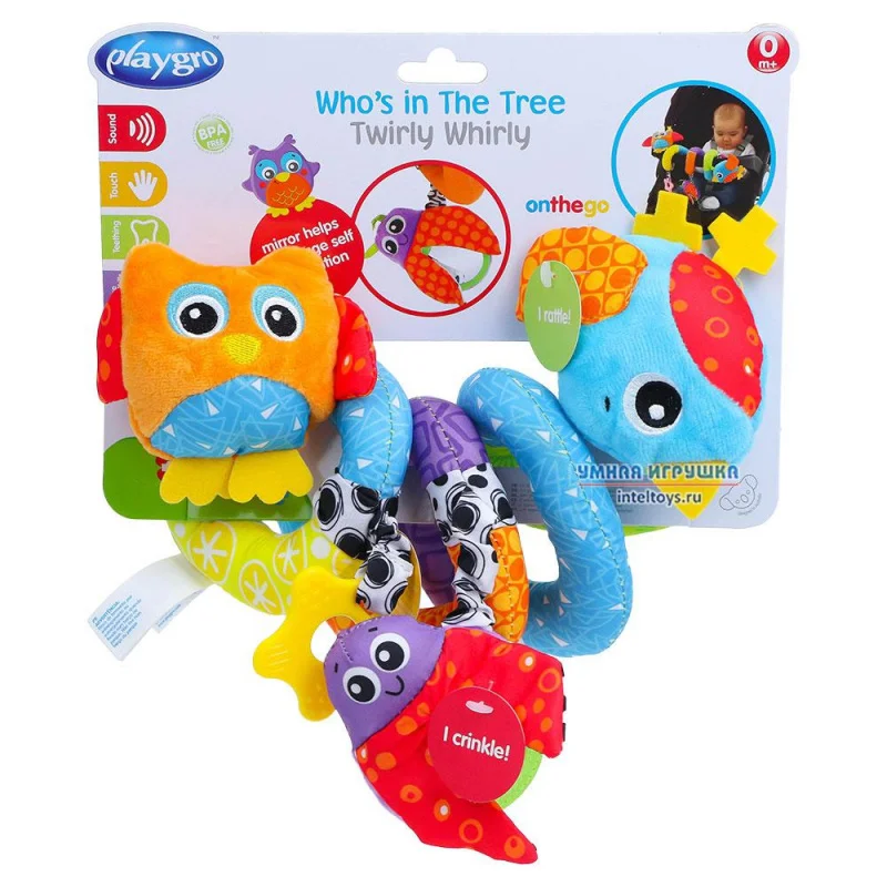 Подвеска-игрушка Кто на дереве сидит Playgro (Плейгро) - купить по выгодной цене |