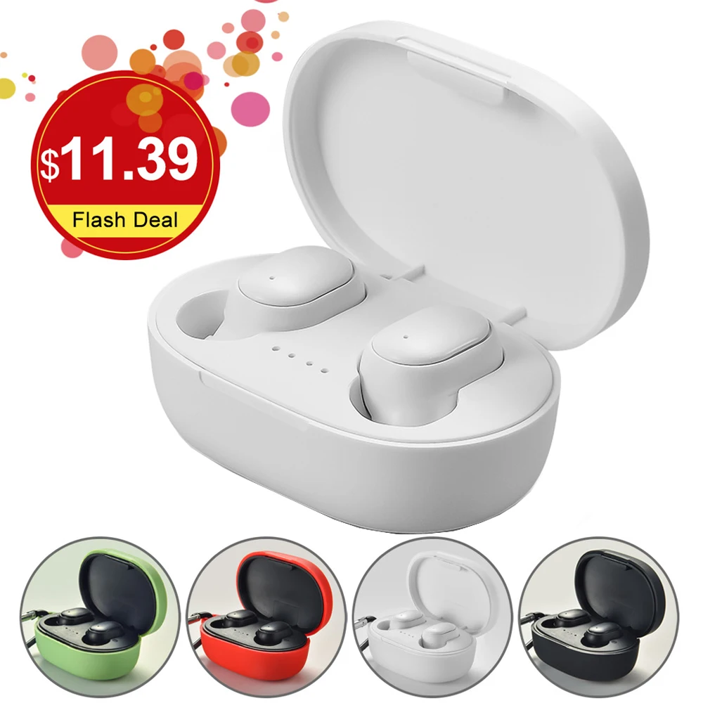 Беспроводные наушники A6S PK Red mi Airdots стерео наушники Bluetooth 5,0 с mi c спортивные наушники PK mi наушники TWS