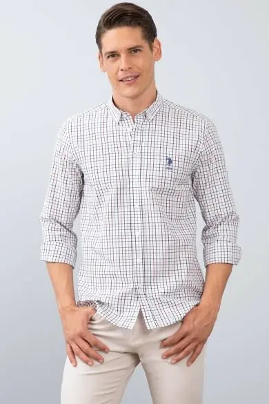 Uss. POLO ASSN. Мужские тканые Gomlek|Классические| |