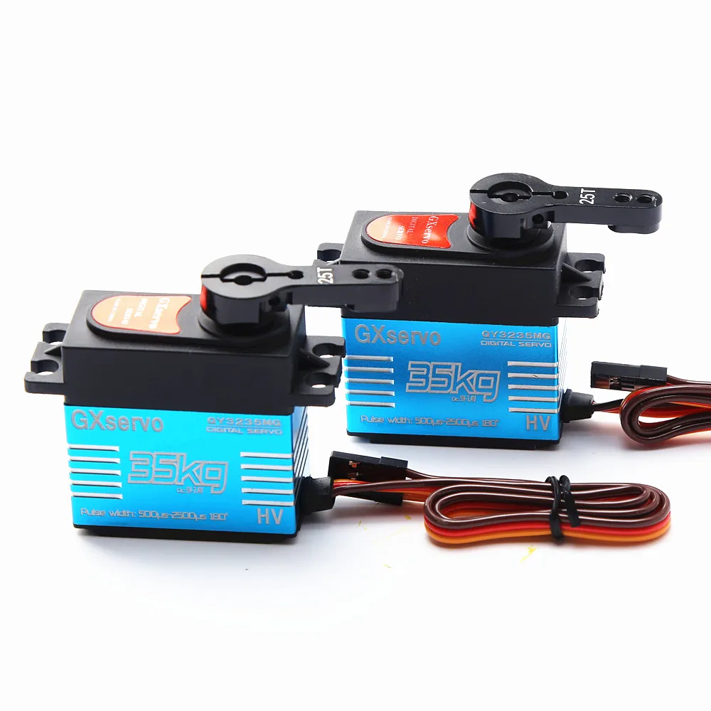 

Waterproof QY3235MG High speed Metal Gear 1X35KG 2X35KG Large Torque Digital Servo SCX10 TRX4 1:8/1:10 RC Car Truck Robot Parts