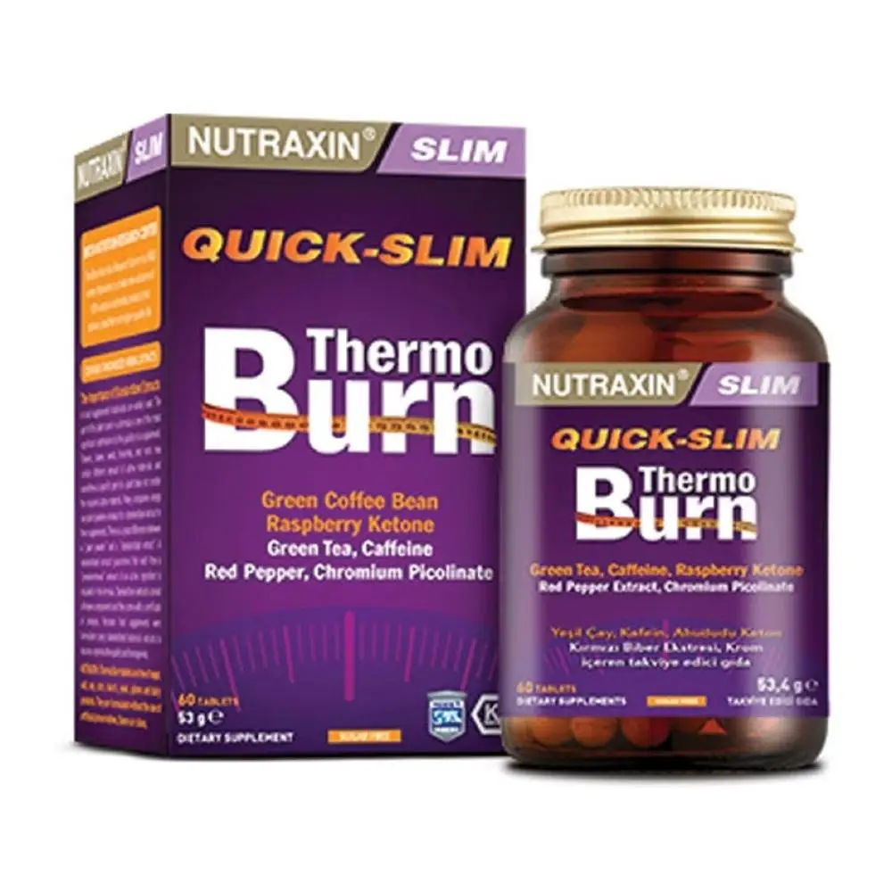 Nutraxin Quick Slim Thermo Burn 60 таблеток зеленого чая (Камелия Синенсис) экстракт листьев 300