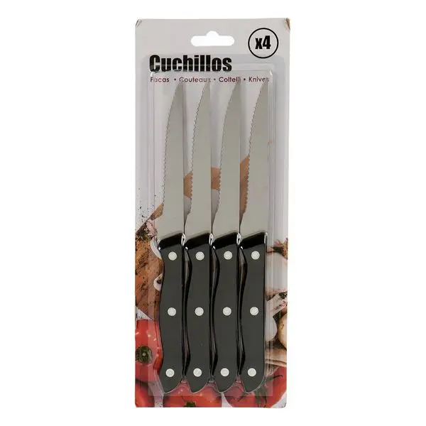 Knife Set Black (1 5 x 28 11 cm) (4 pcs) | Дом и сад