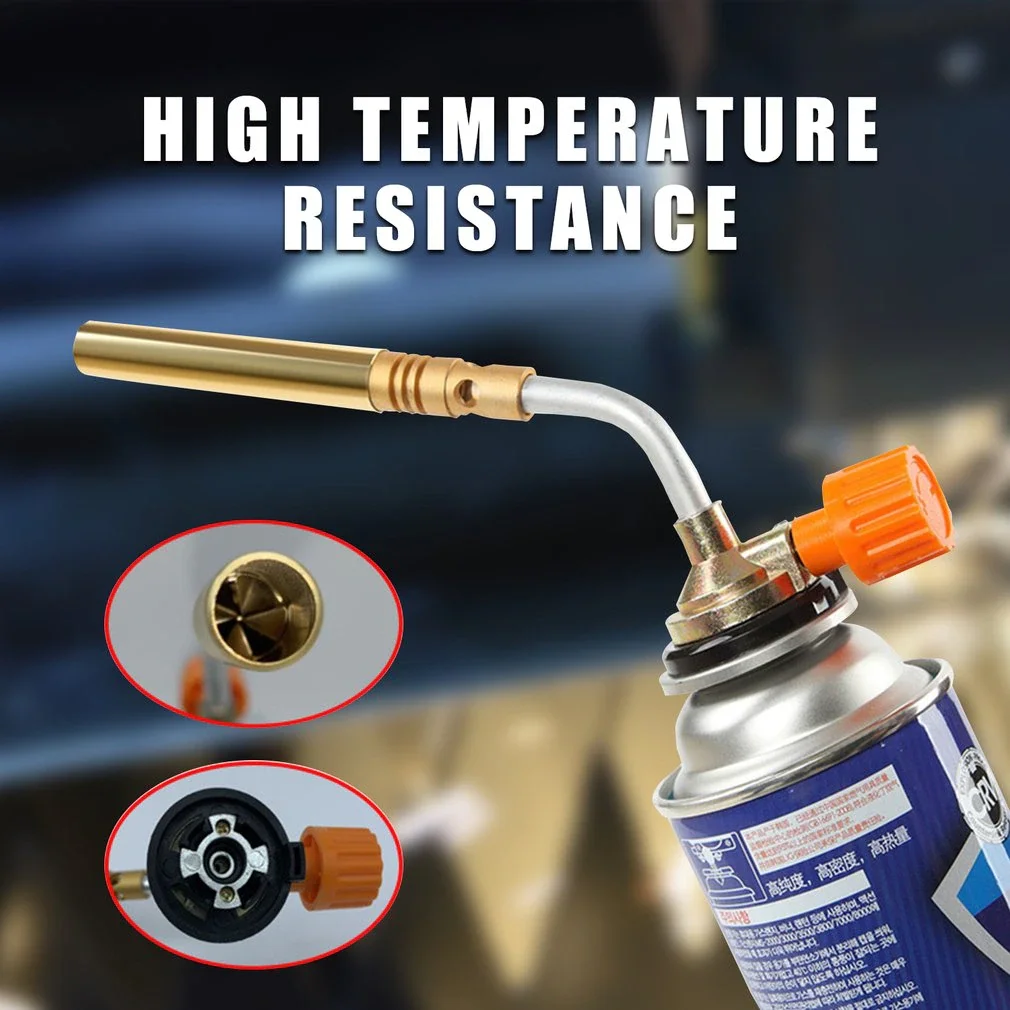 

Welding Gas Torch Flame Gun Butane Burner Brazing Flamethrower Outdoor Camping BBQ Portable Soldering Heat Gun Welding Equipmen