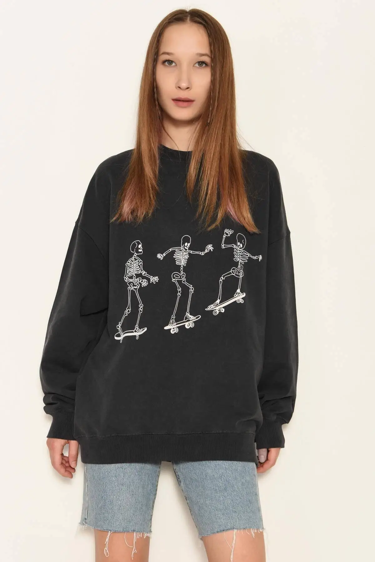 

Women Smoked Printed Sweat