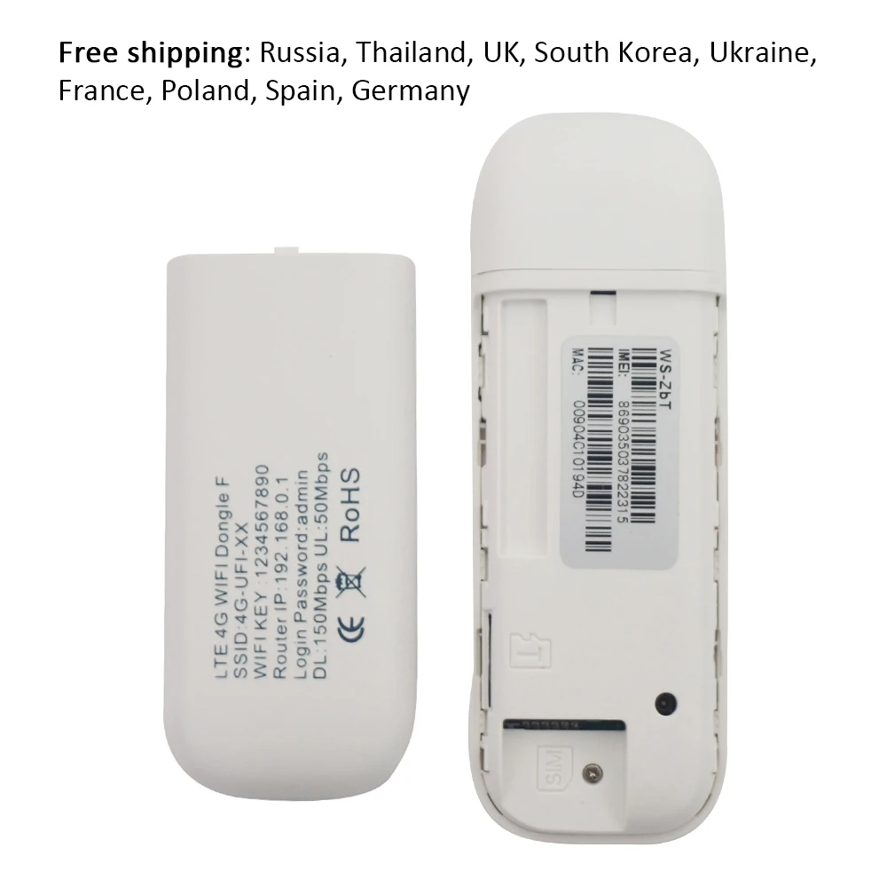 Лидер продаж Wi-Fi USB 4G модем Hotspot Cat4 150 Мбит/с мобильный LTE внутри антенна слот для