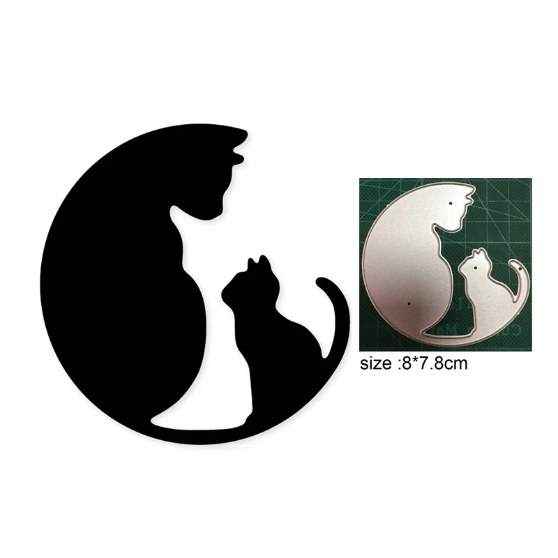 

Cat Animal Metal Cutting Dies Stencils For DIY Scrapbooking Paper Card Decorative Craft Embossing Die Cuts New