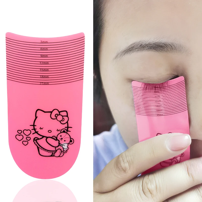 Линейка для наращивания ресниц инструменты подтяжки 10-1000 шт./лот ПВХ линейки