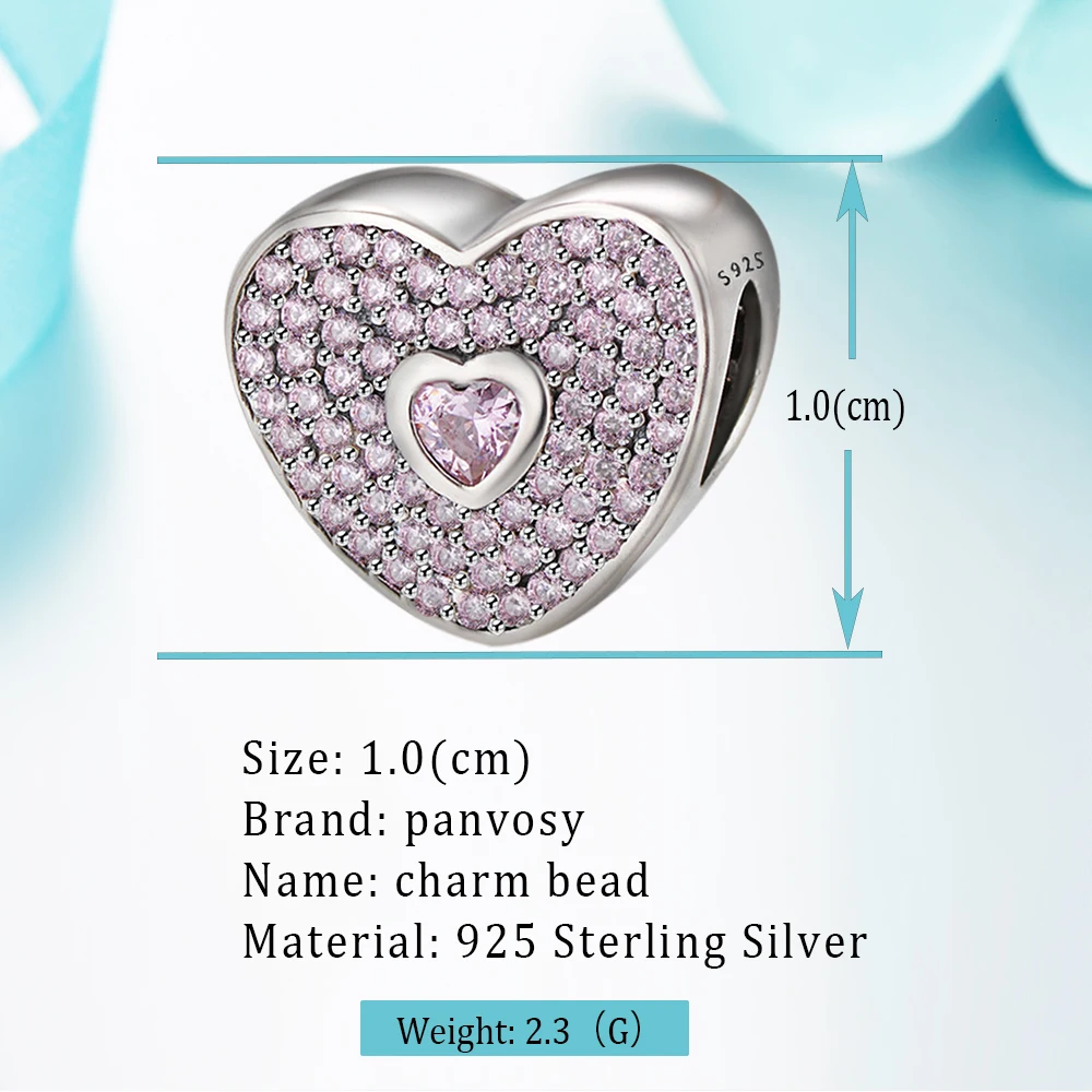 Новинка 2020 очаровательные бусины из циркона Стерлинговое Серебро 925 пробы