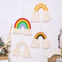 new nordic woven rainbow tapestry kawaii room decor wall hanging decors christmas decoration children girls bedroom decorations
