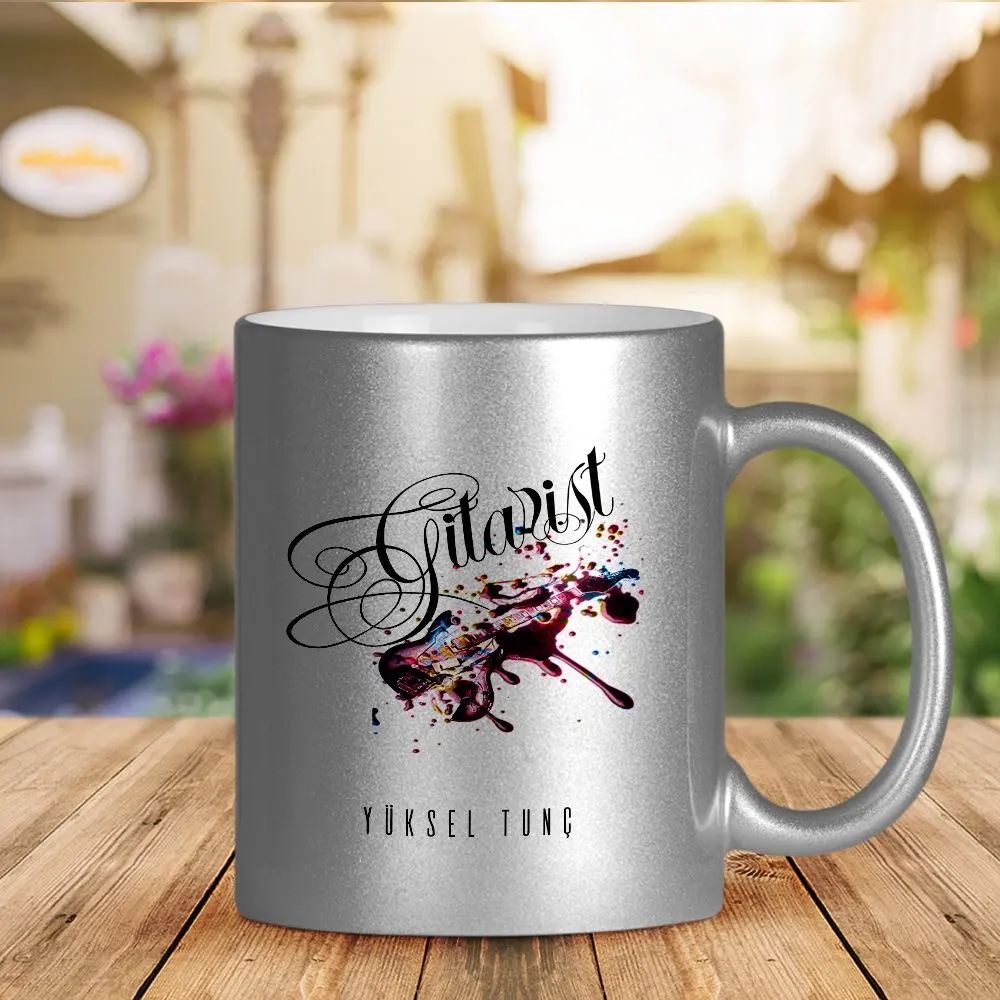 

Personalized Professional Guitarist Silver Gilt Mug Cup-2
