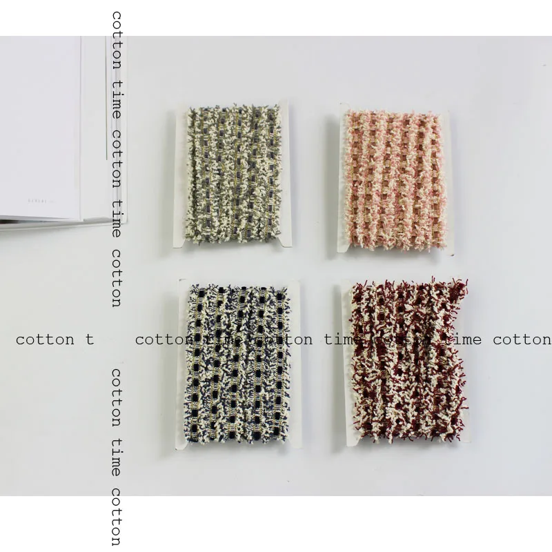 Твидовая тесьма шириной 1 6 см 8 ярдов бархатная с бахромой Брендовый аксессуар