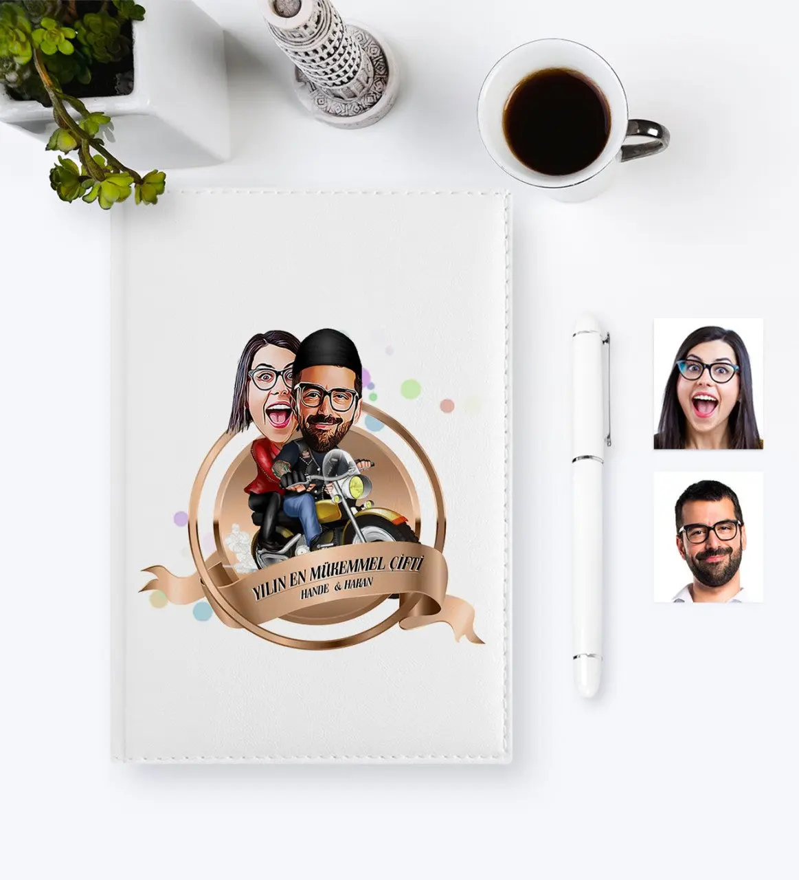 

Personalized The Perfect Pair Caricature of 2020 Organizer Pen set-14