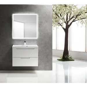 Cabinet under the sink belbagno Vittoria 80x45 Bianco Lucido (vittoria-800-2c-so-bl) For bathroom Vanities Fixture Home Improvement |