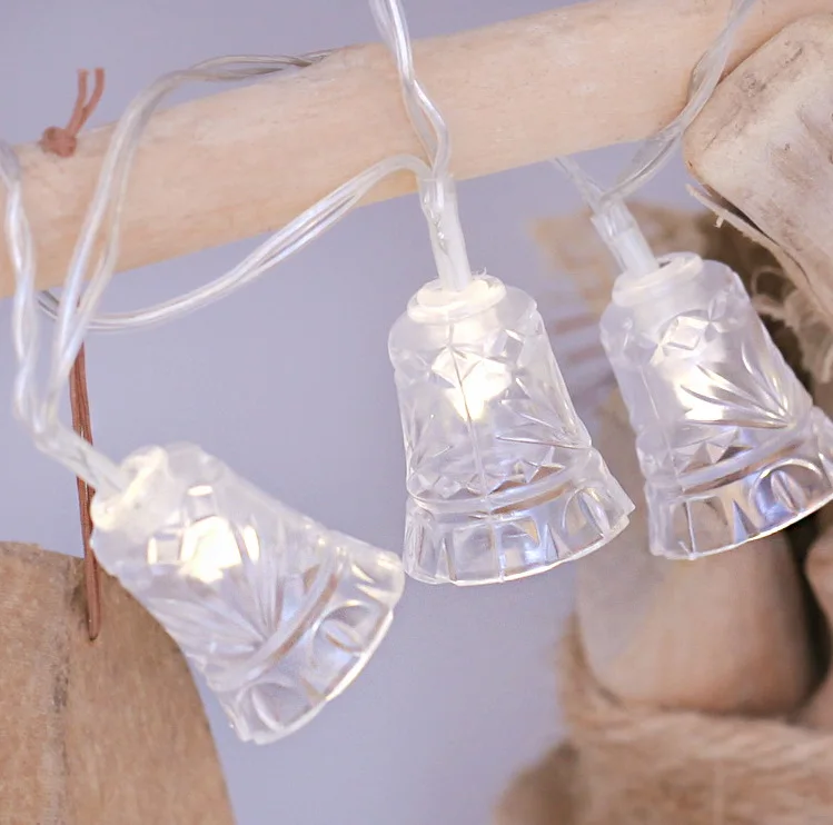 

AiLESEN Christmas Bell Led String 1.2/2.5/5m Christmas Tree Decor night light Festival Party Holiday indoor outdoor use