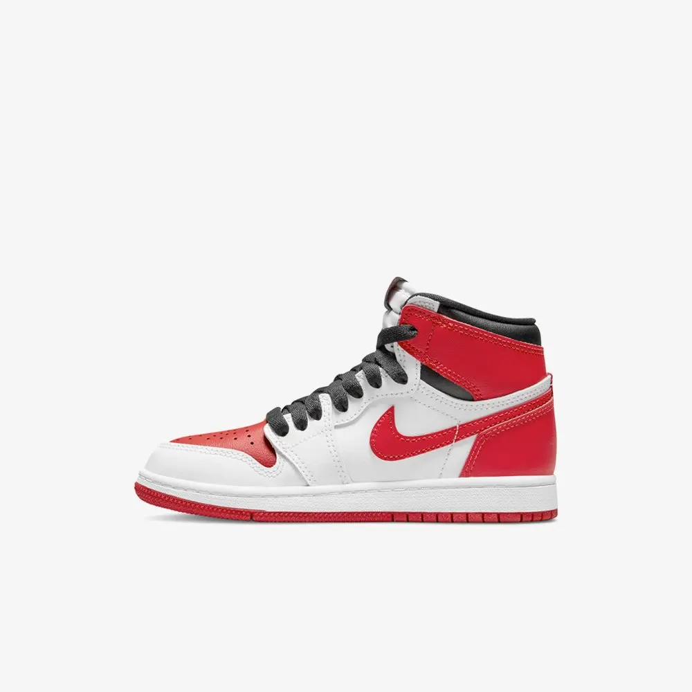 Original Nike Air Jordan 1 Retro High OG 'Heritage' (PS) teenage Child Red/White Sports Shoes AQ2664-161 Kids Sneaker |