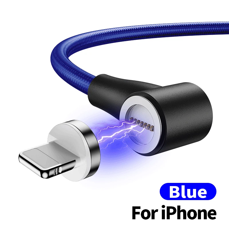 Udyr 1 м 2 м Магнитный СВЕТОДИОДНЫЙ модуль панели управления usb type C Магнитный кабель для быстрой зарядки для iPhone XS Max samsung магнитные кабели для мобильных телефонов - Цвет: For ios cable