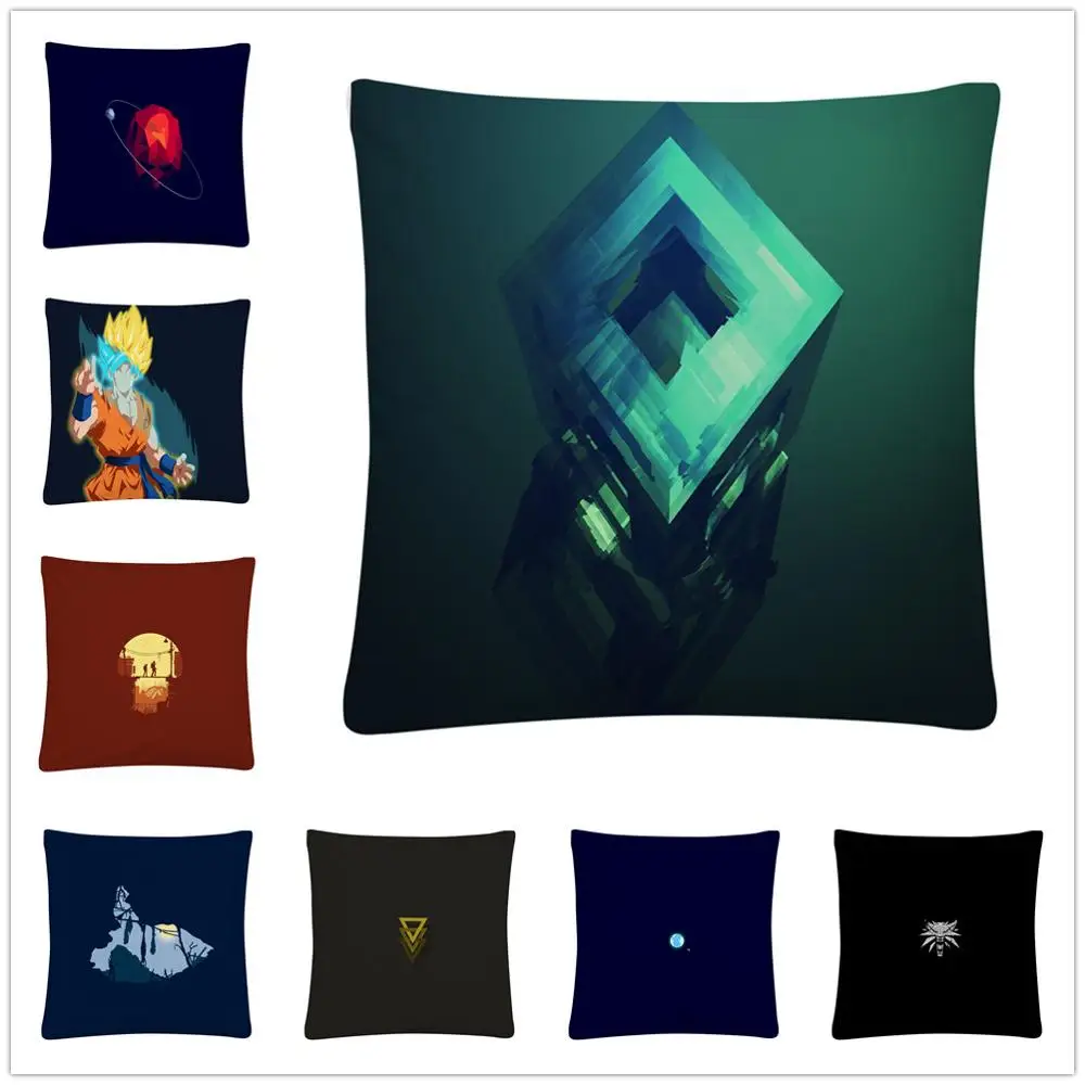 Минималистичный мягкий короткий плюшевый чехол для подушки с геометрическим