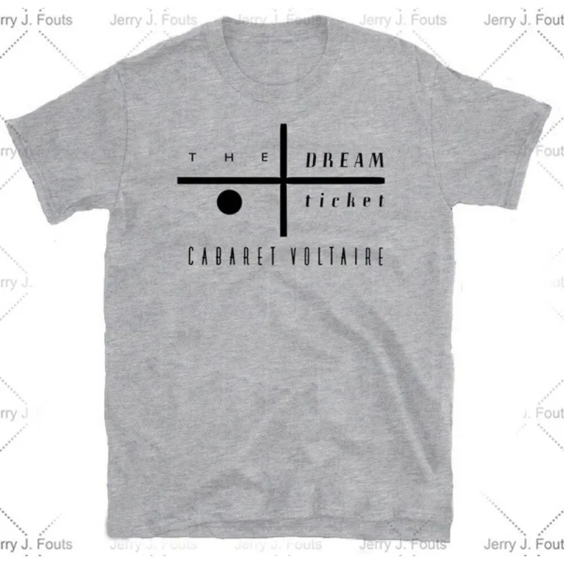 

Men's Hip Hop Style Short Sleeves CARET VOLTAIRE 'Dream Tiet' T-shirt, Throbbing Gristle, Psychic TV, Coil