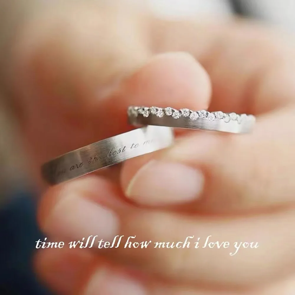 

Promise Rings For Couples Couples Ring Set Couple Rings Matching Ring For Couple Matching Promise Rings Engraved Couple Rings