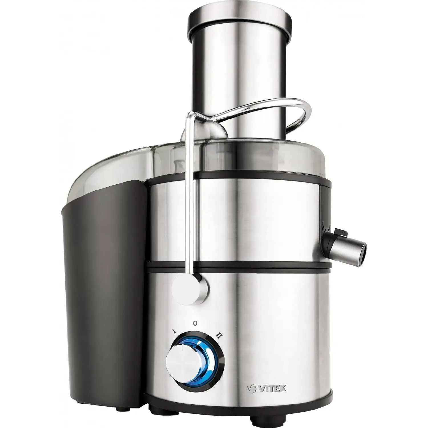 Соковыжималка электрическая Vitek VT-3668(ST) (1500 Вт 2 скорости возможность загрузки