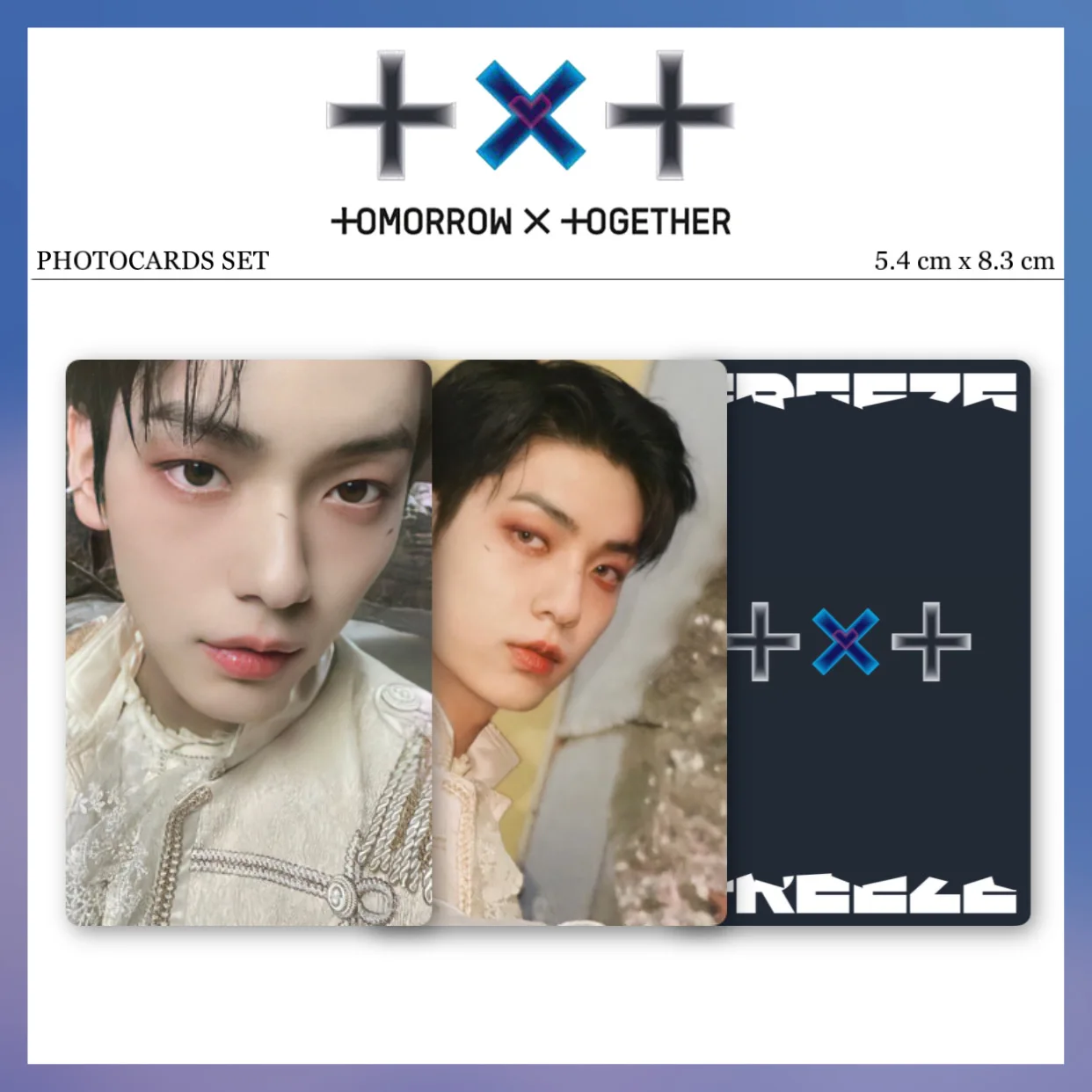 10 шт/комплект Карты Tomorrow x Together TXT FREEZE двусторонние для коллекции | Канцтовары