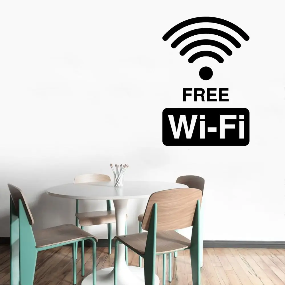 Новинка бесплатная Wi-Fi Минималистичная настенная наклейка украшение для дома и